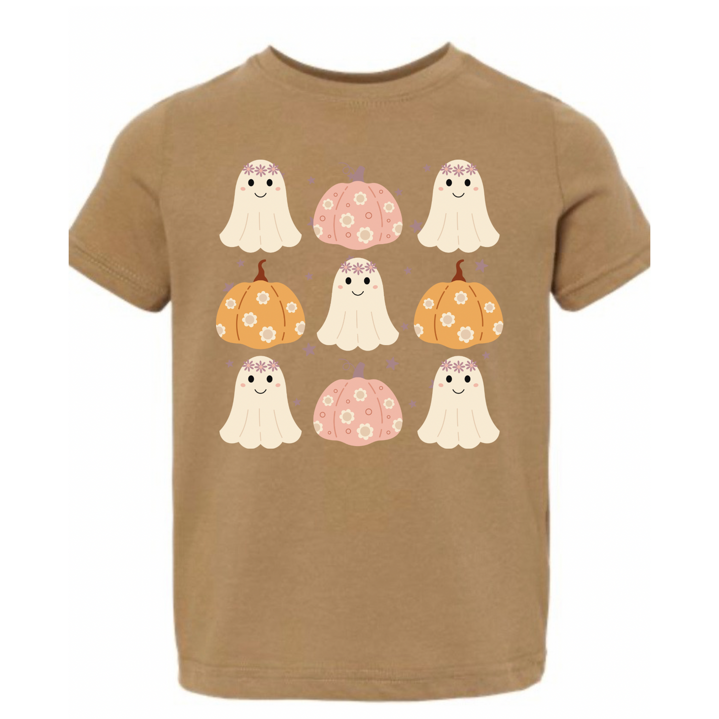 Ghosts and Pumpkins Brown Onesie/Tee