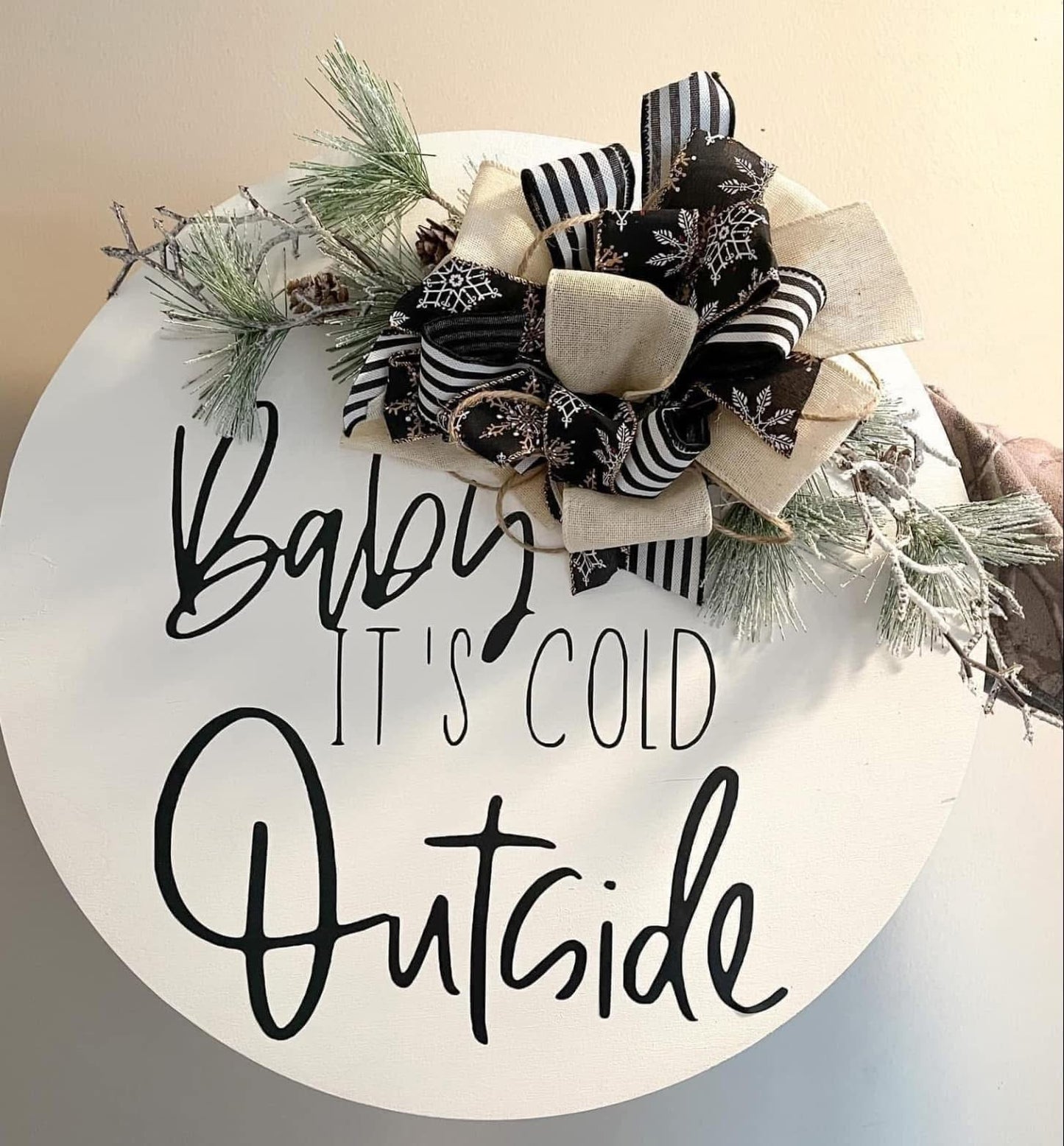 Baby It’s Cold Outside door hanger