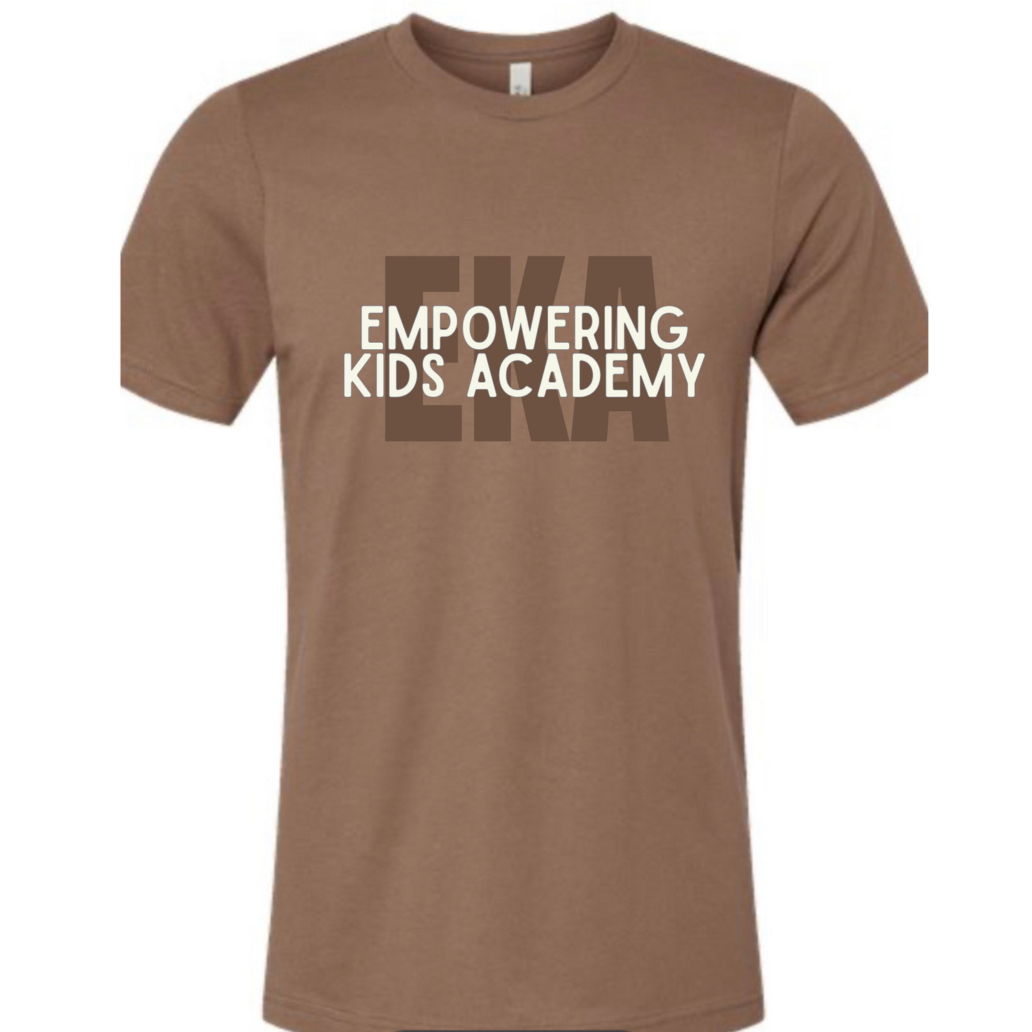 EKA 2 line Bella Canvas Brown Tee