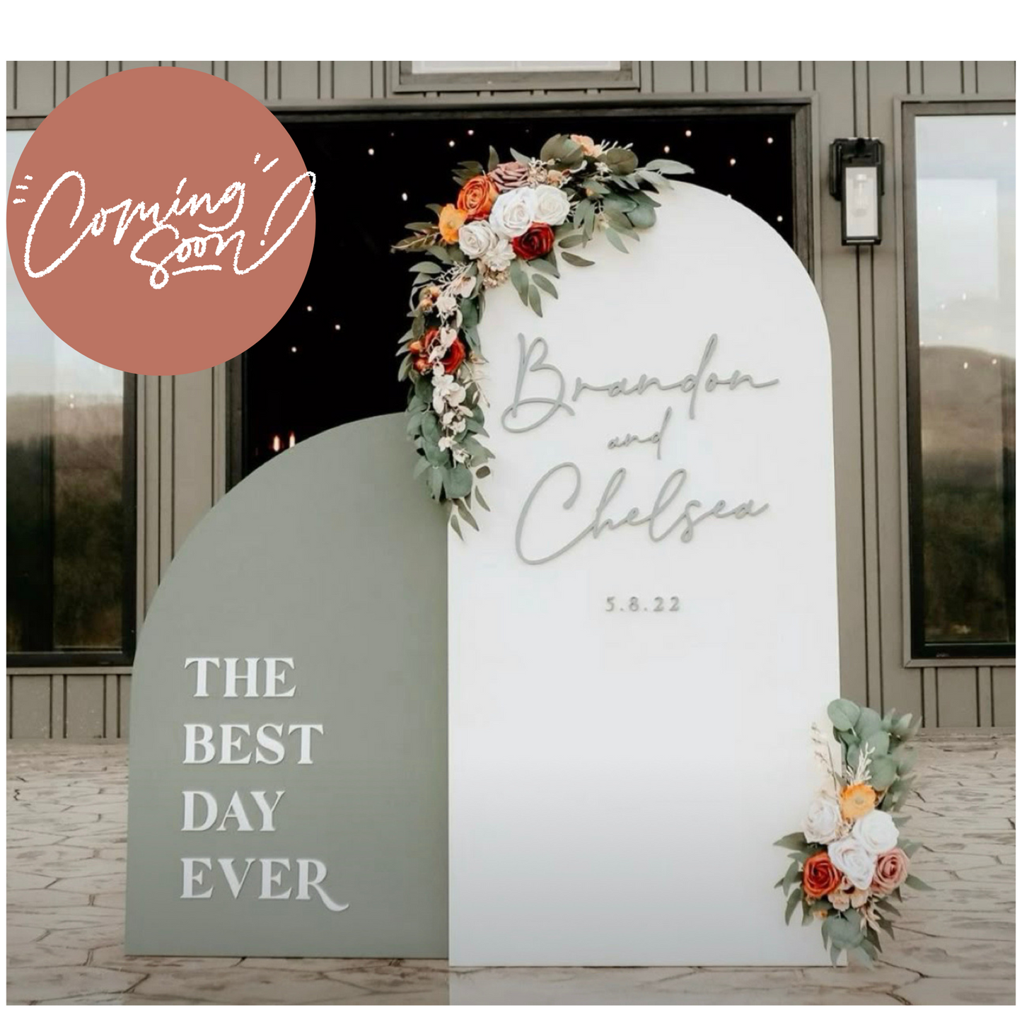 Arched Signs Backdrop with CUSTOMIZATION