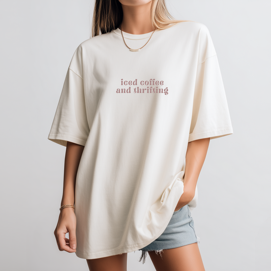 Iced Coffee and Thrifting Tee