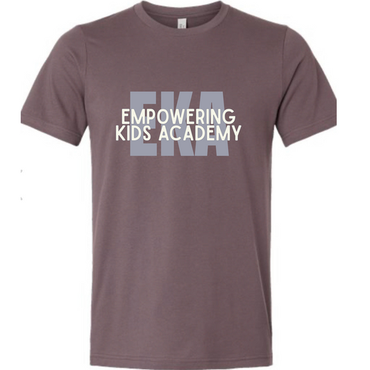 EKA 2 line Bella Canvas Plum Tee