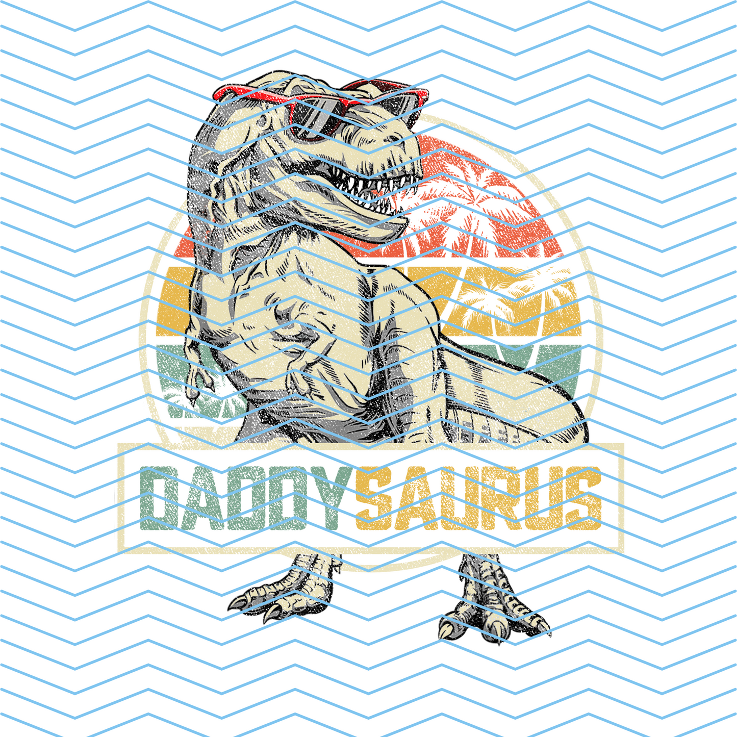 Daddysaurus DTF Print