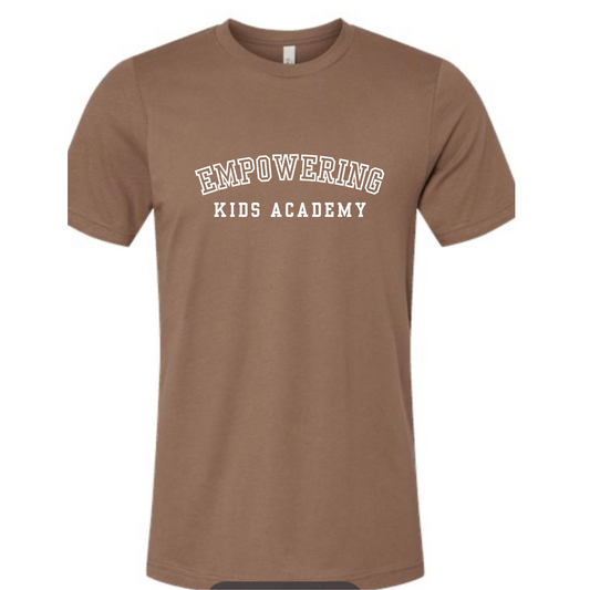 Arched Empowering Bella Canvas Brown  Tee