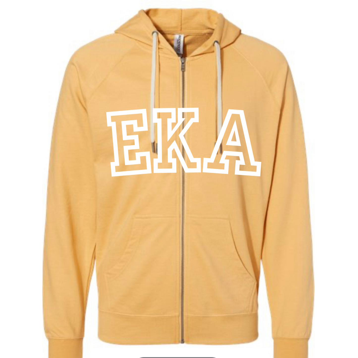 INDEPENDENT TRADING YELLOW FULL ZIP HOODIE