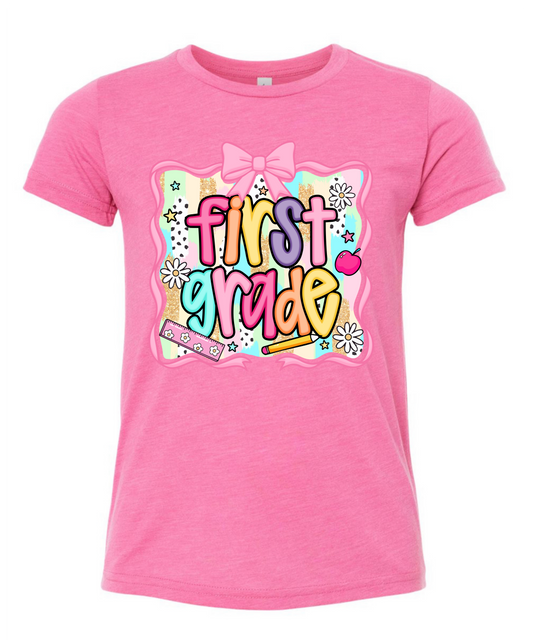 KG- 6th grade Pink Girly Tee