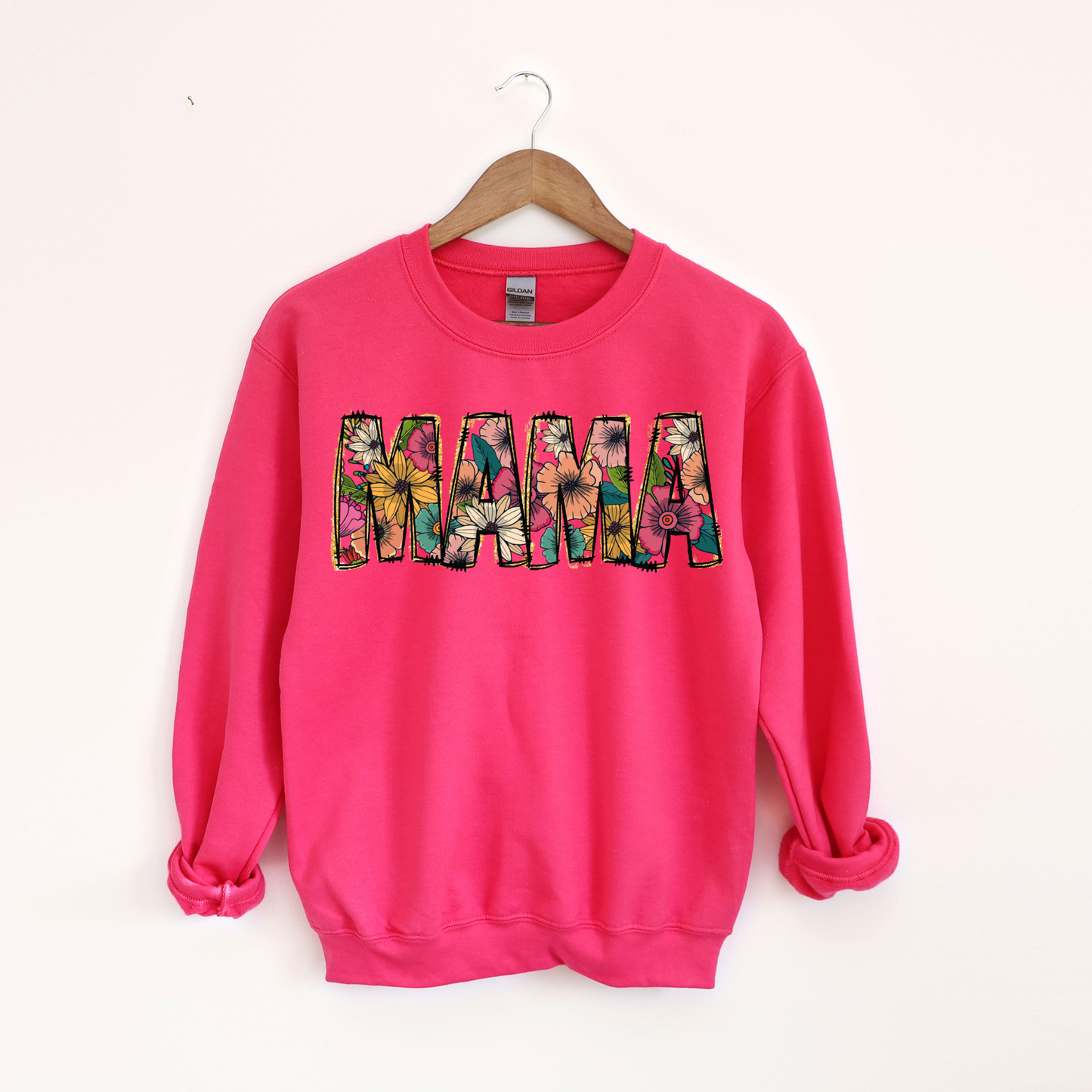 Mama Bright Pink Crewneck