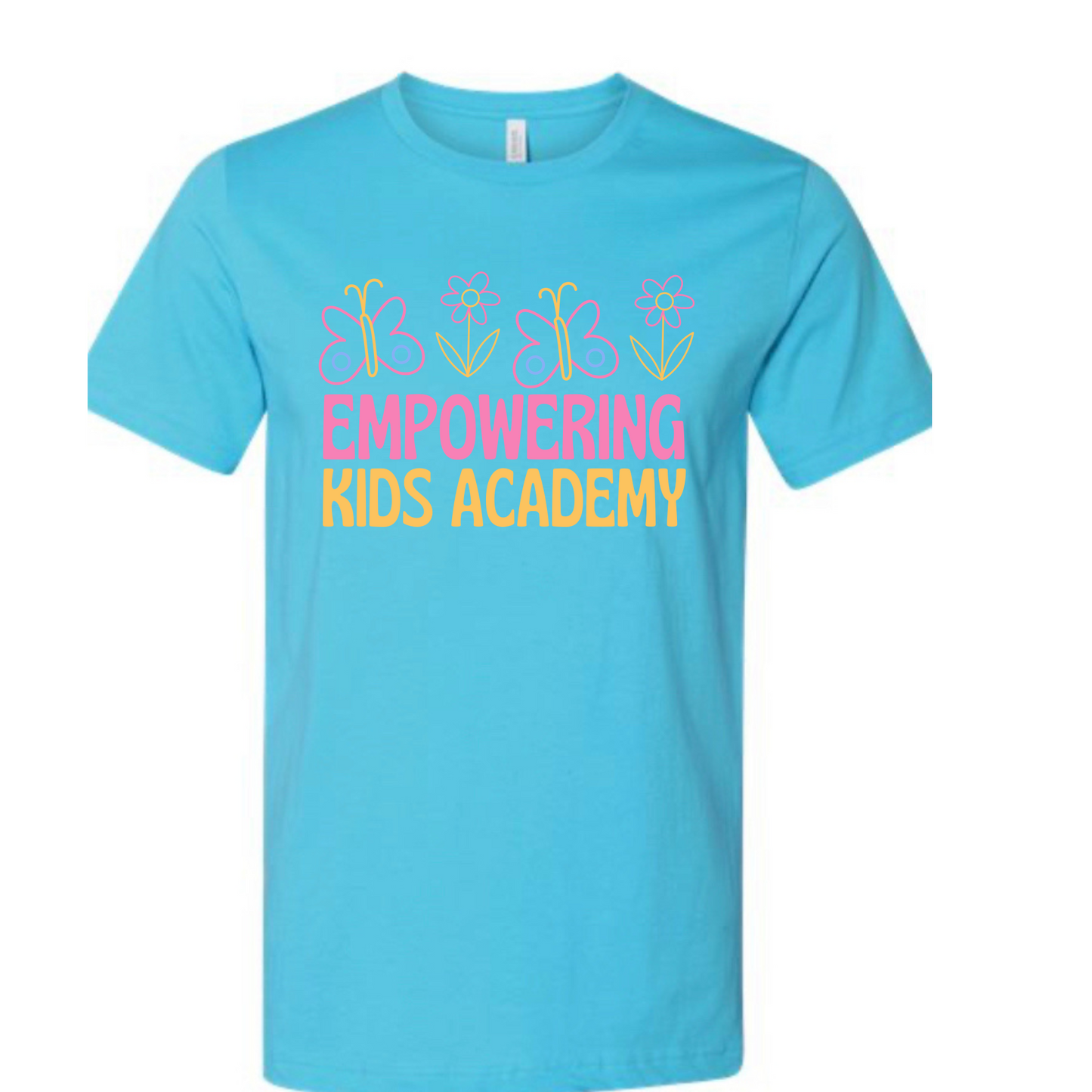 Spring Flowers Bella + Canvas Aqua Tee