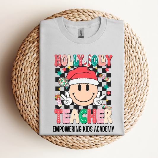 Holly Jolly Teacher Tee