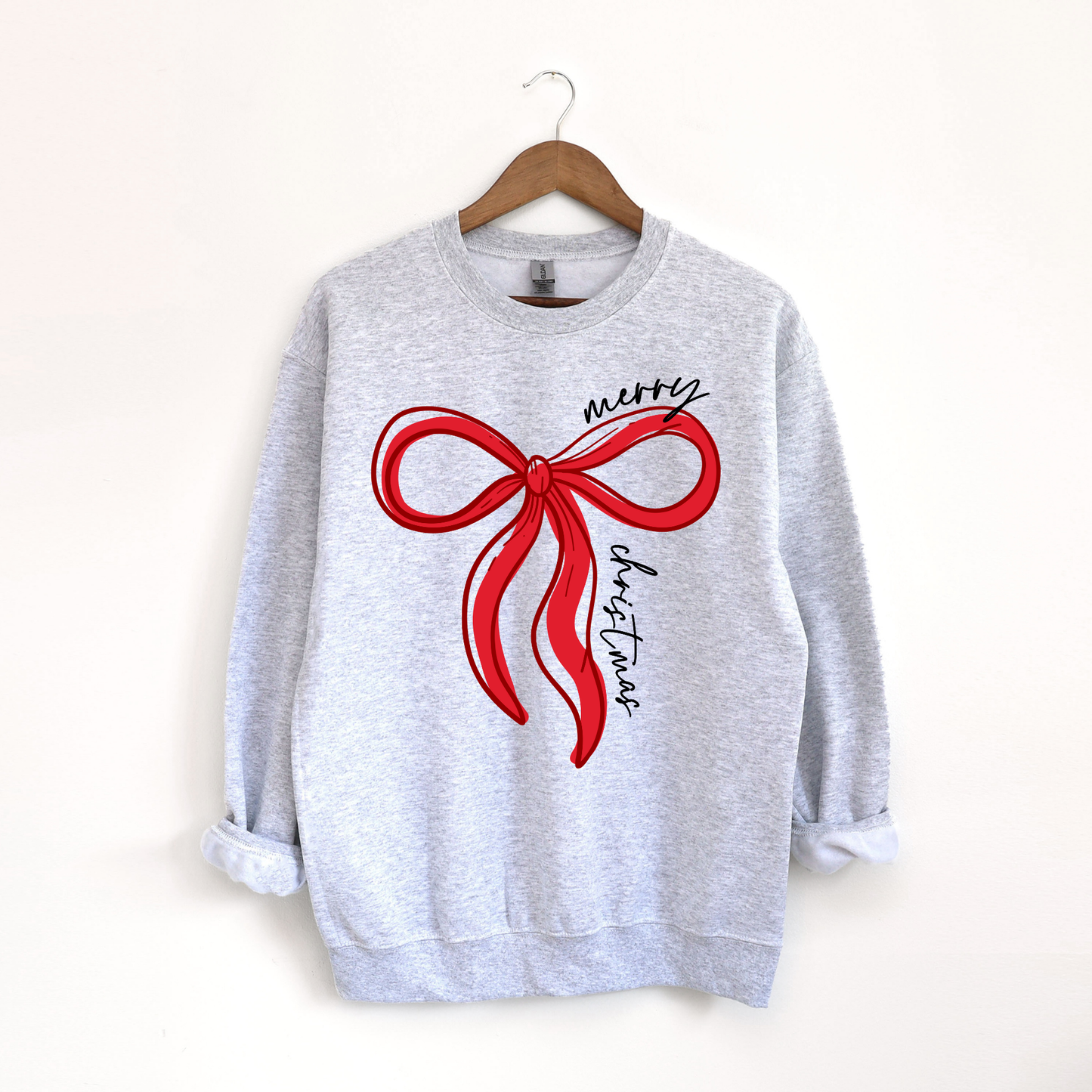 Merry Christmas Bow Crewneck