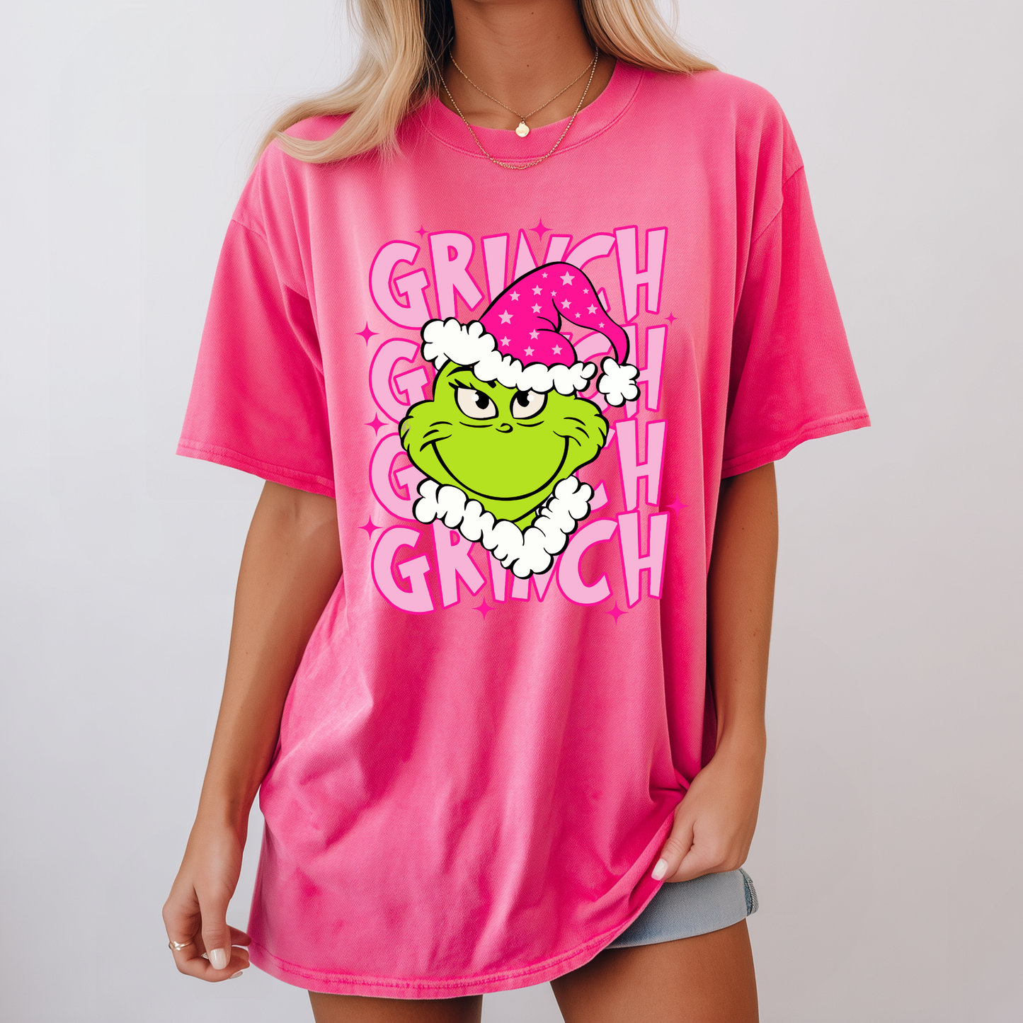Hot Pink Grinch Tee