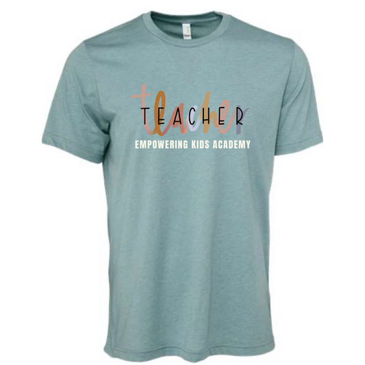 Watercolor teacher Bella Canvas Blue Tee