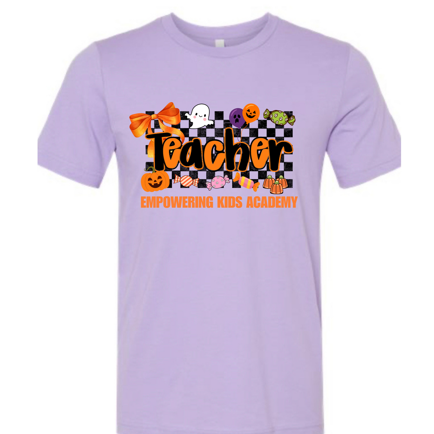 Halloween Teacher Bella Canvas Purple Tee