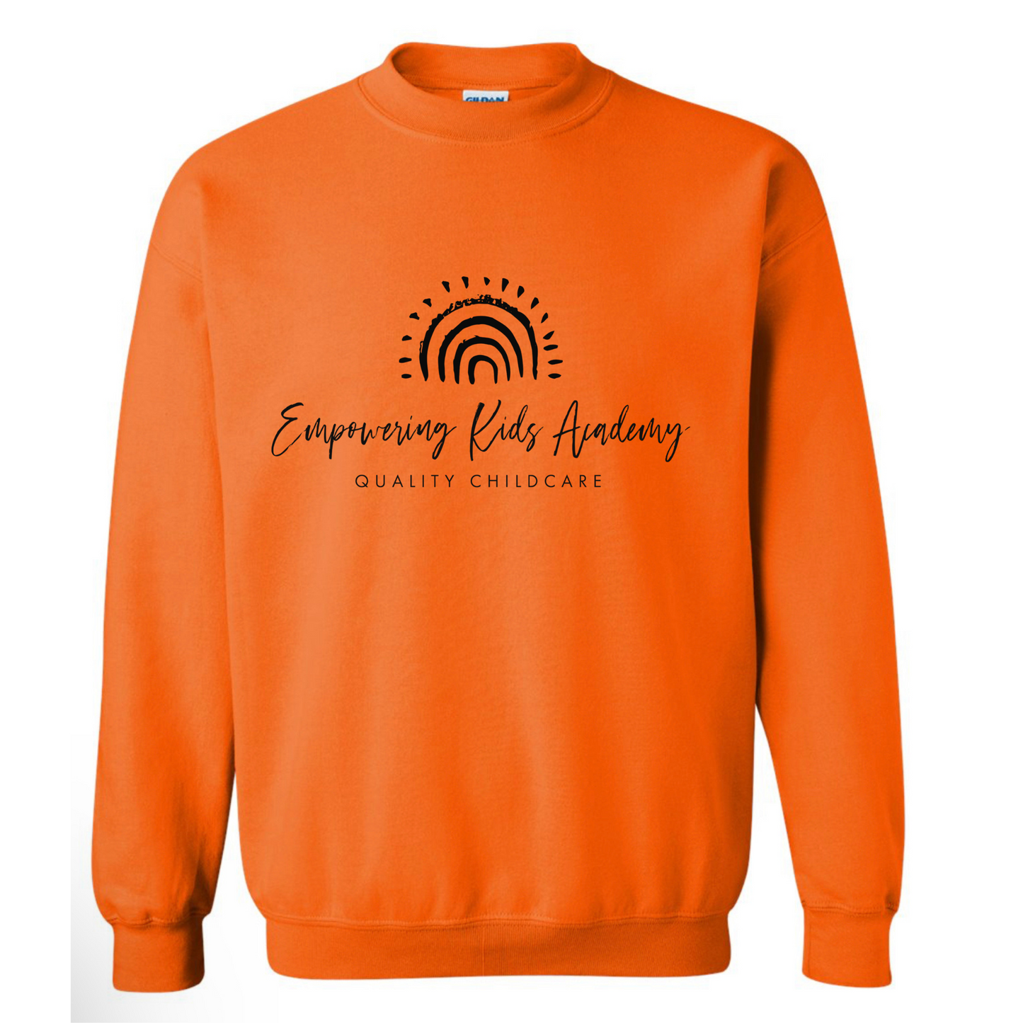 EKA logo Orange Crewneck Sweatshirt