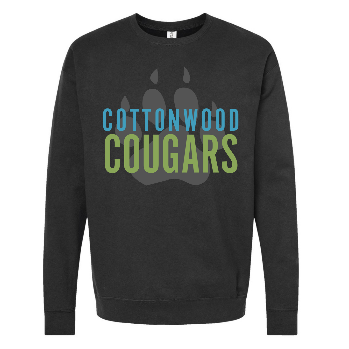 Pawprint Black ADULT sweatshirt