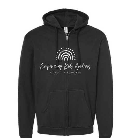 EKA logo Black Zip Jacket