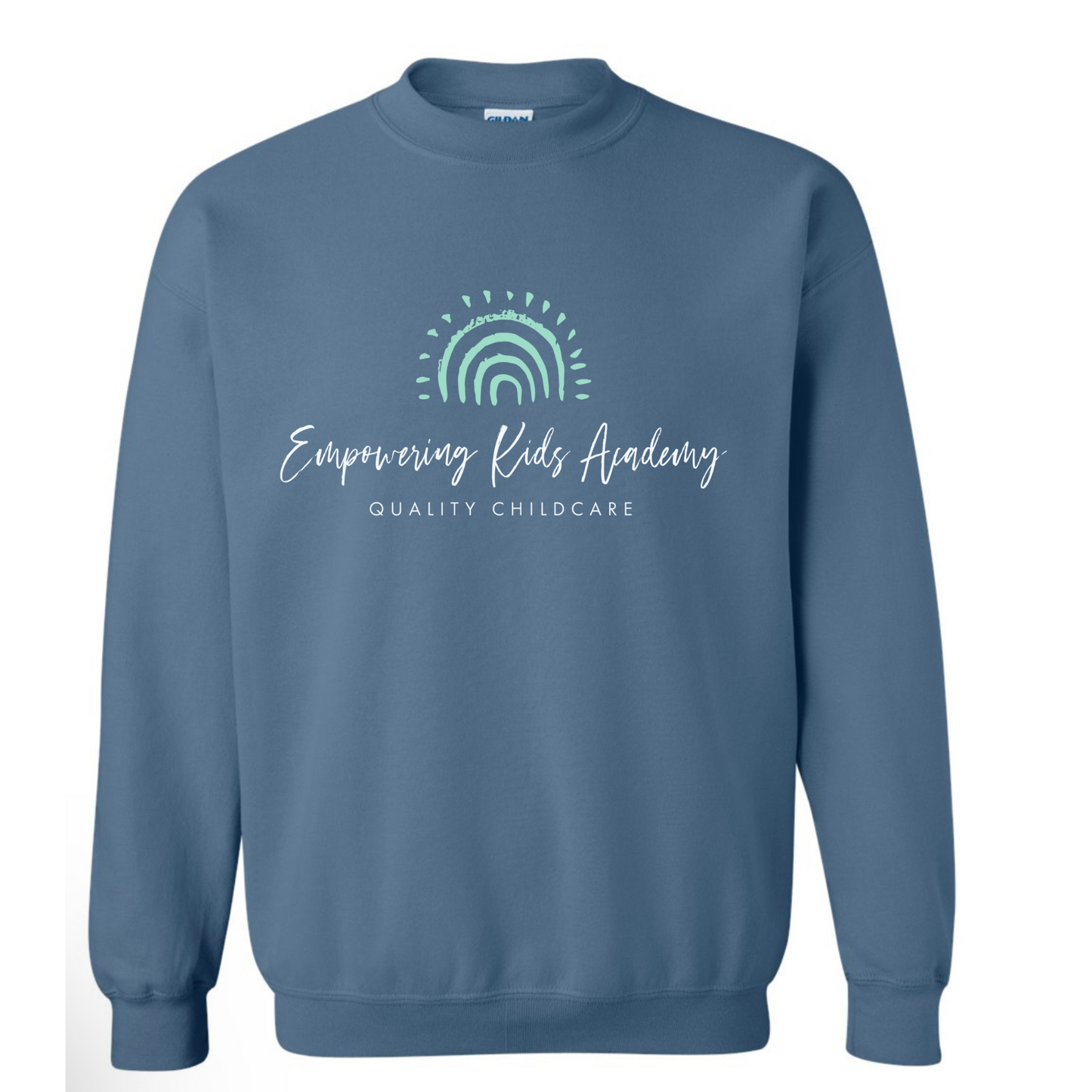 Monotone EKA logo Indigo Blue Crewneck Sweatshirt