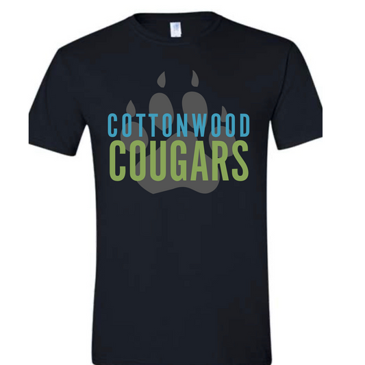 Pawprint Black YOUTH Tee