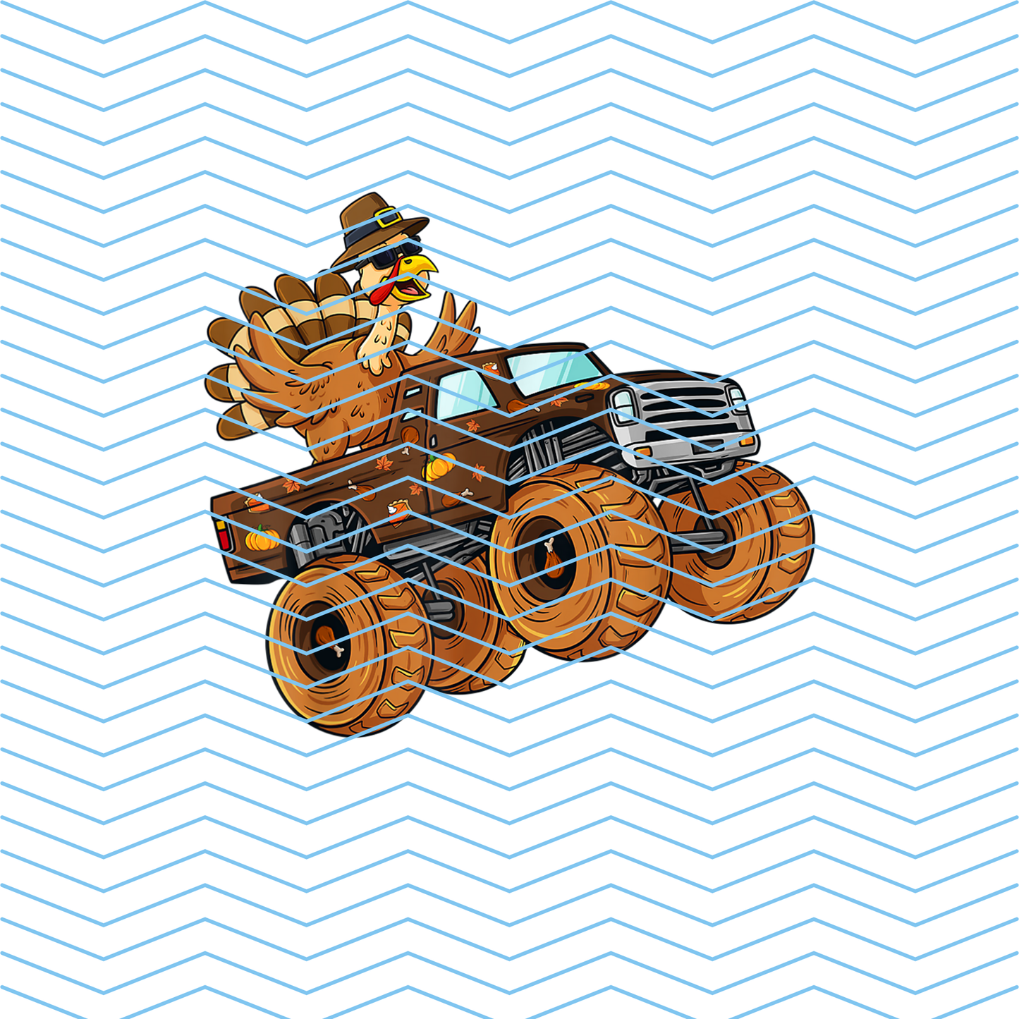 Turkey Truck DTF Print