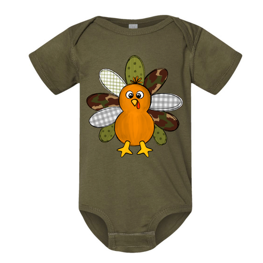 Camo Turkey Tee or Onesie