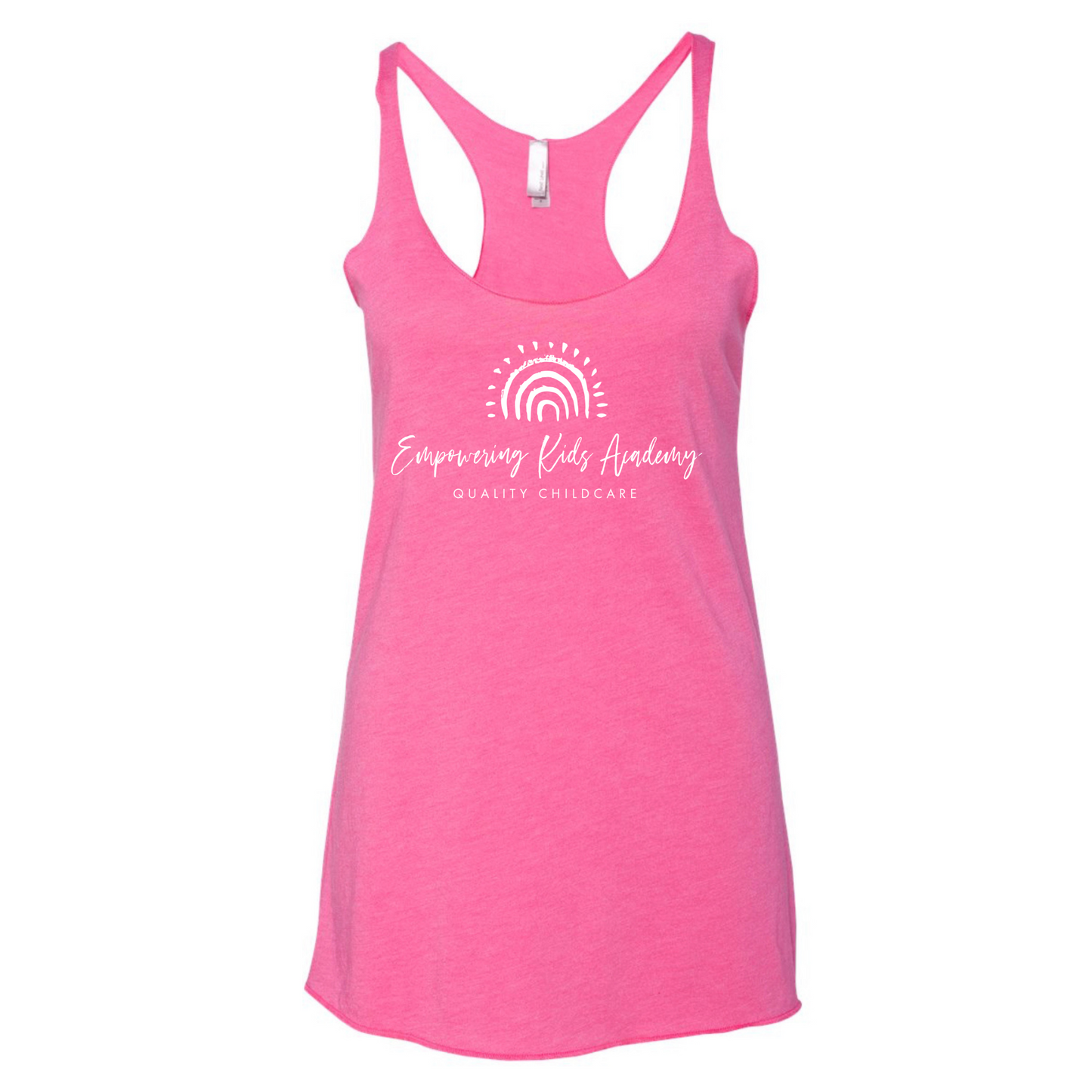 EKA logo pink Flowy Bella + Canvas Tank