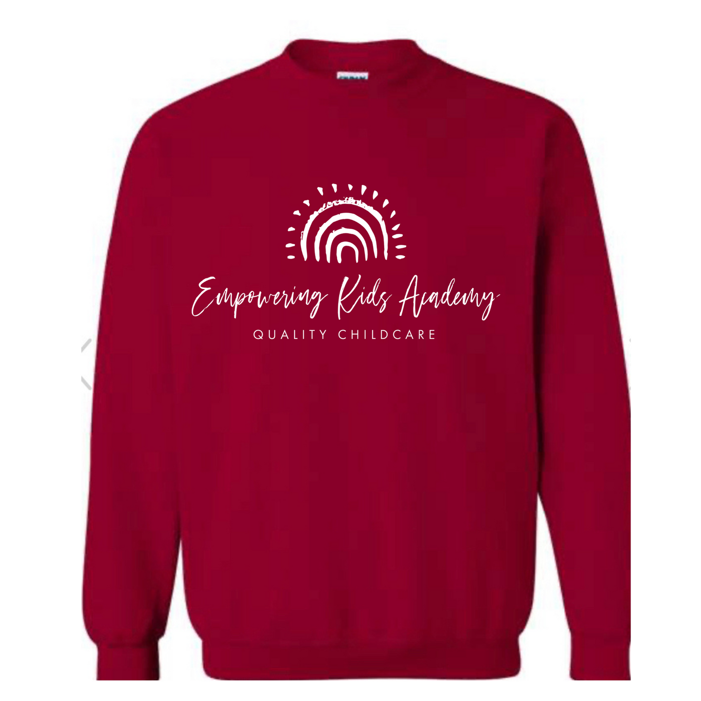 EKA logo Dark Red Crewneck Sweatshirt