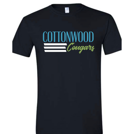 Cougars Black YOUTH Tee
