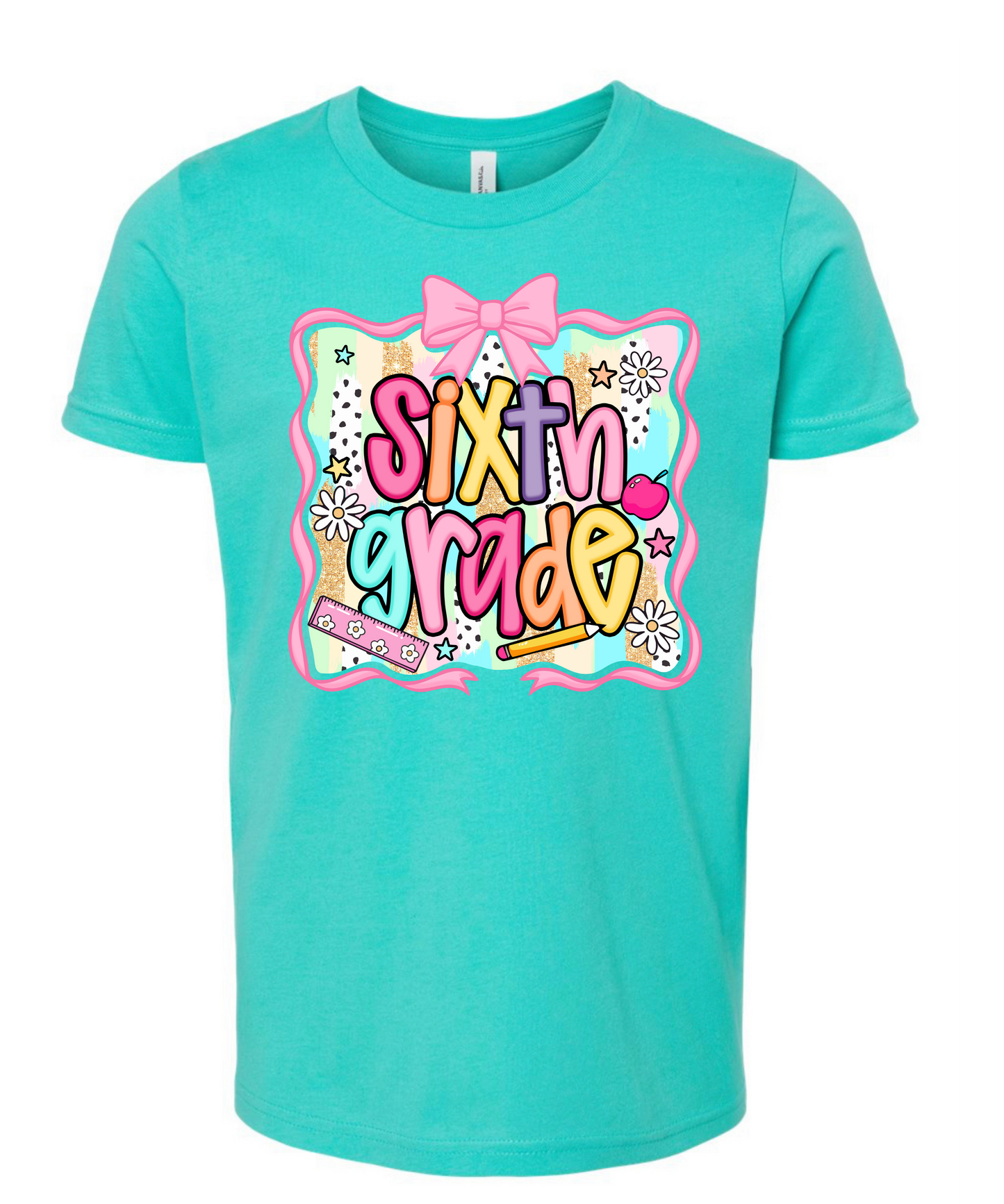 KG- 6th grade Pink Girly Tee