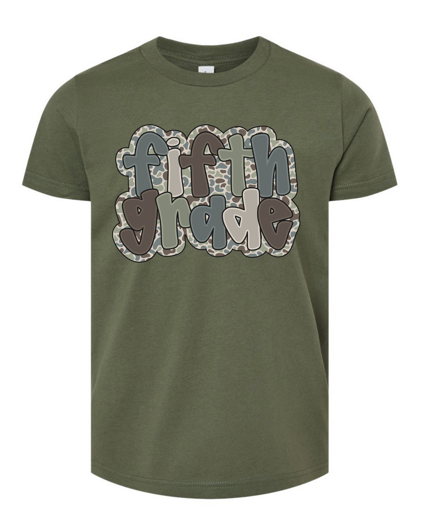 Prek-5th Grade Camo Green Tee