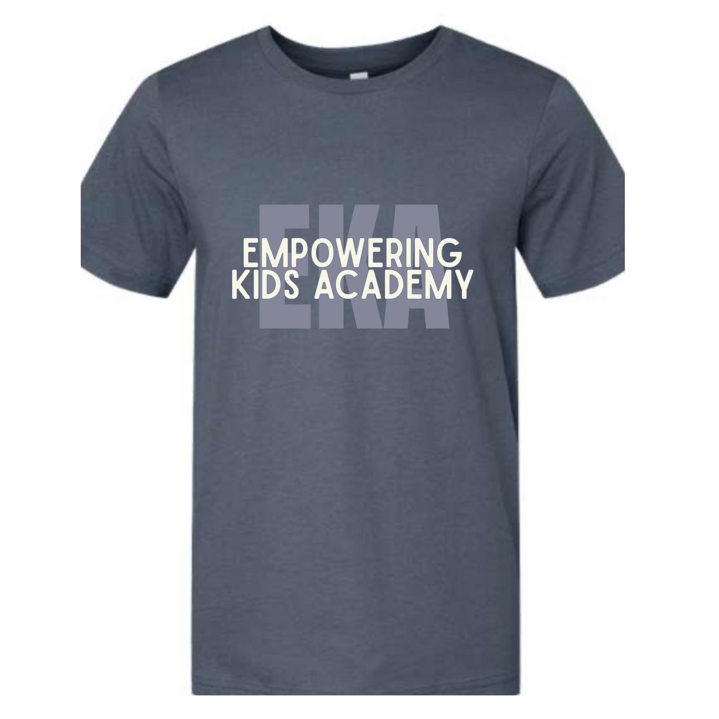 EKA 2 line Bella Canvas Denim Blue Tee