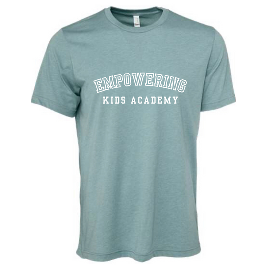 Arched Empowering Bella Canvas Teal Tee