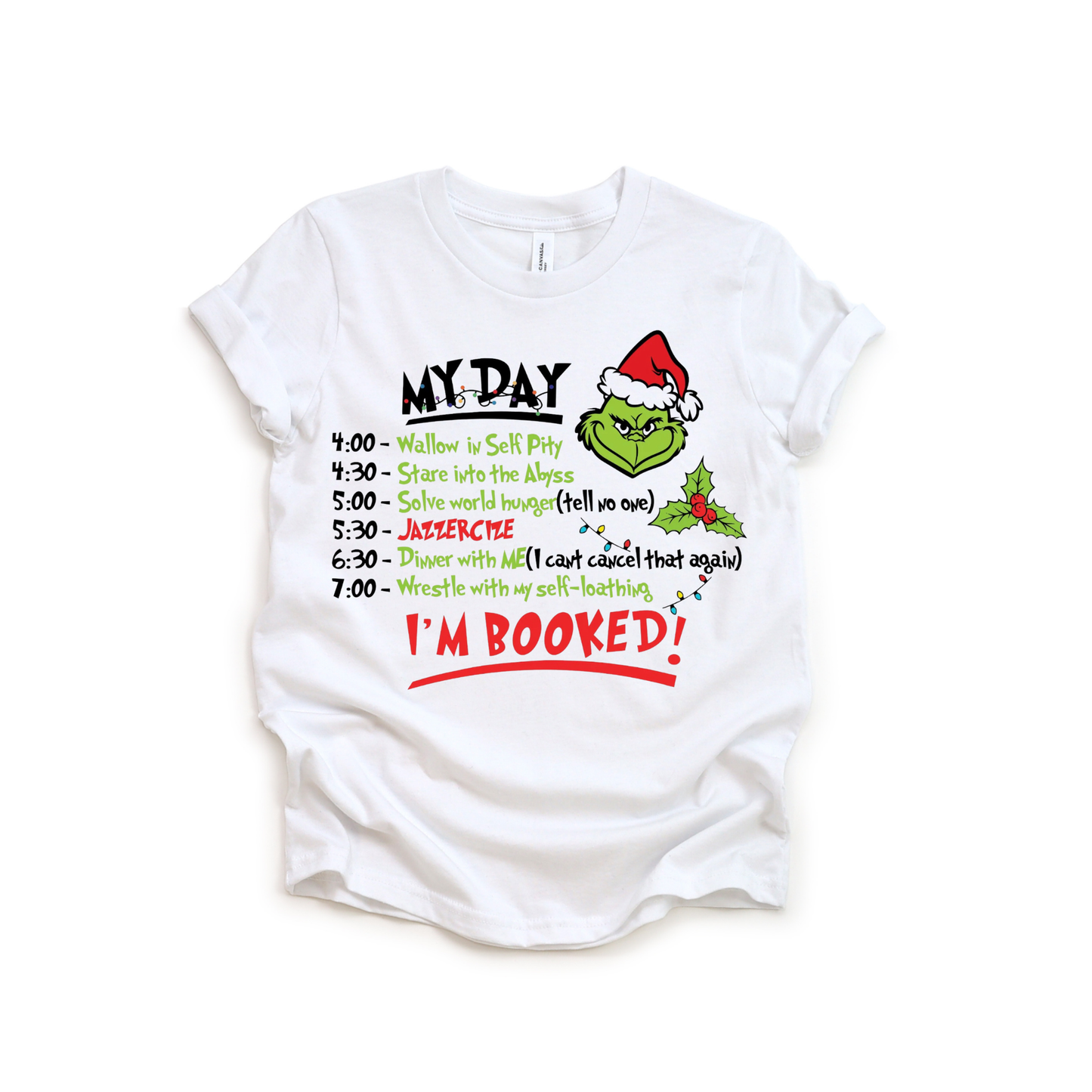 Grinch Schedule Tee