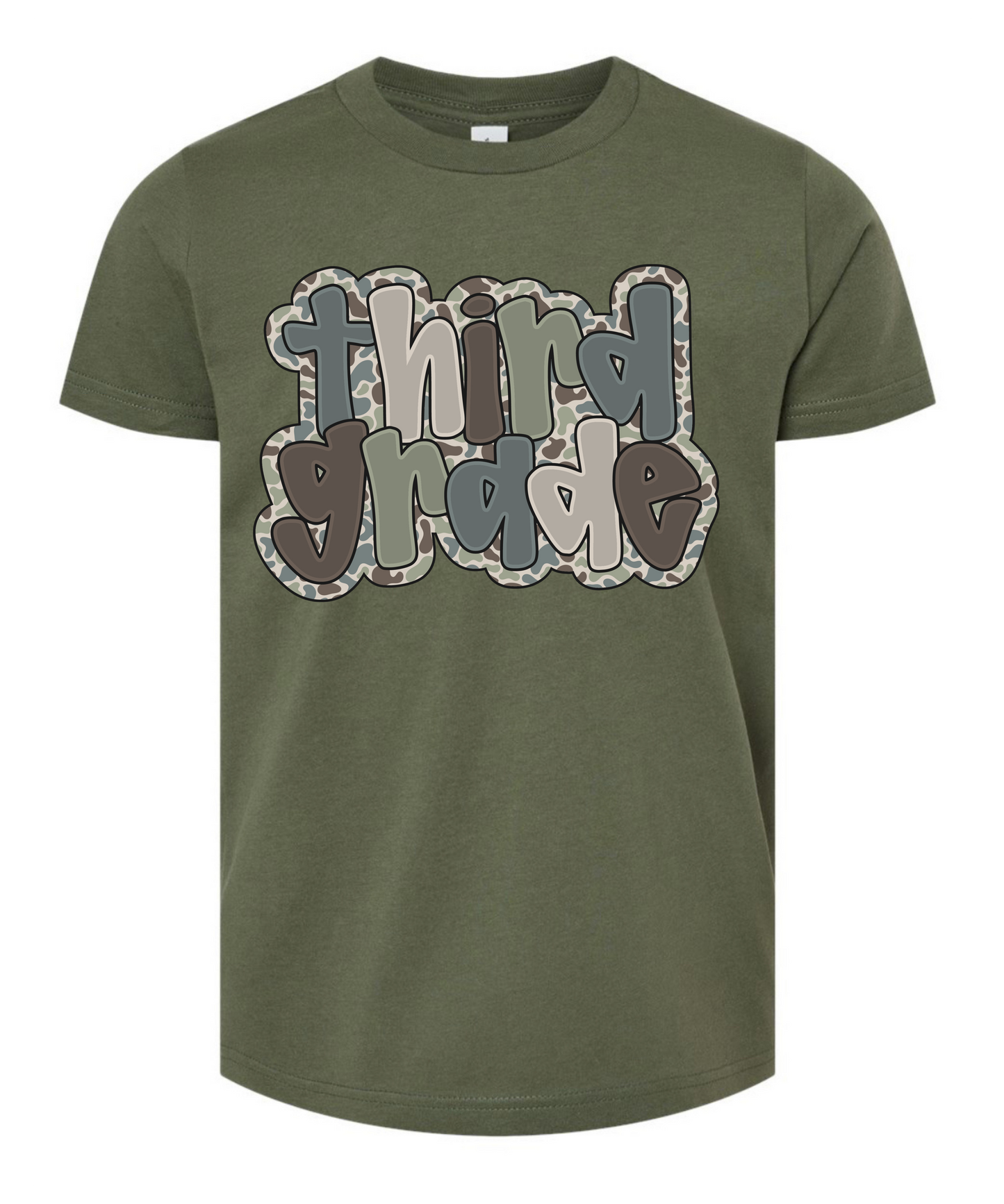 Prek-5th Grade Camo Green Tee