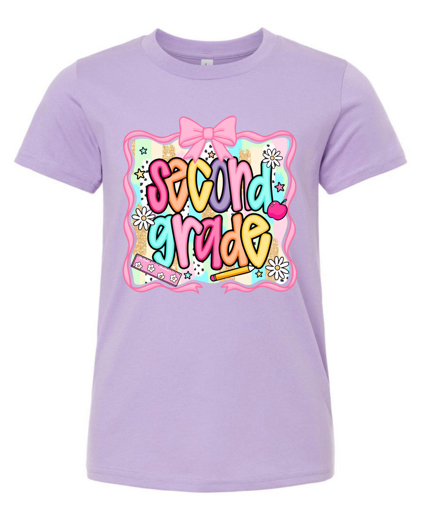 KG- 6th grade Purple Girly Tee