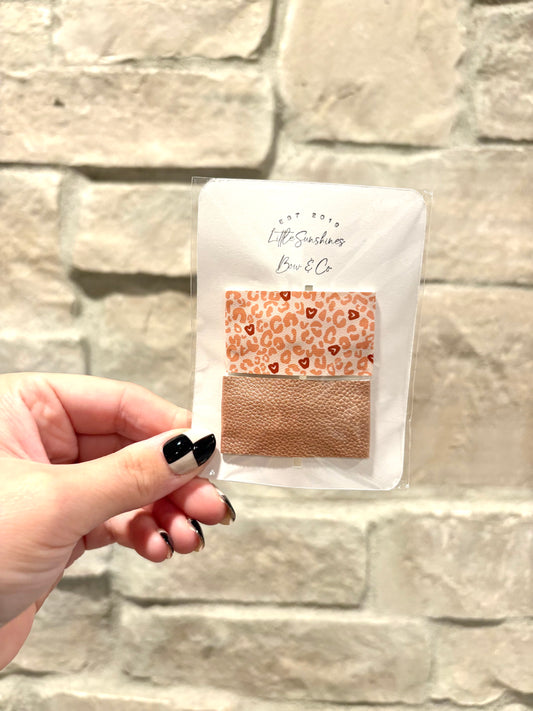 Cheetah Print Hair Clip Pack