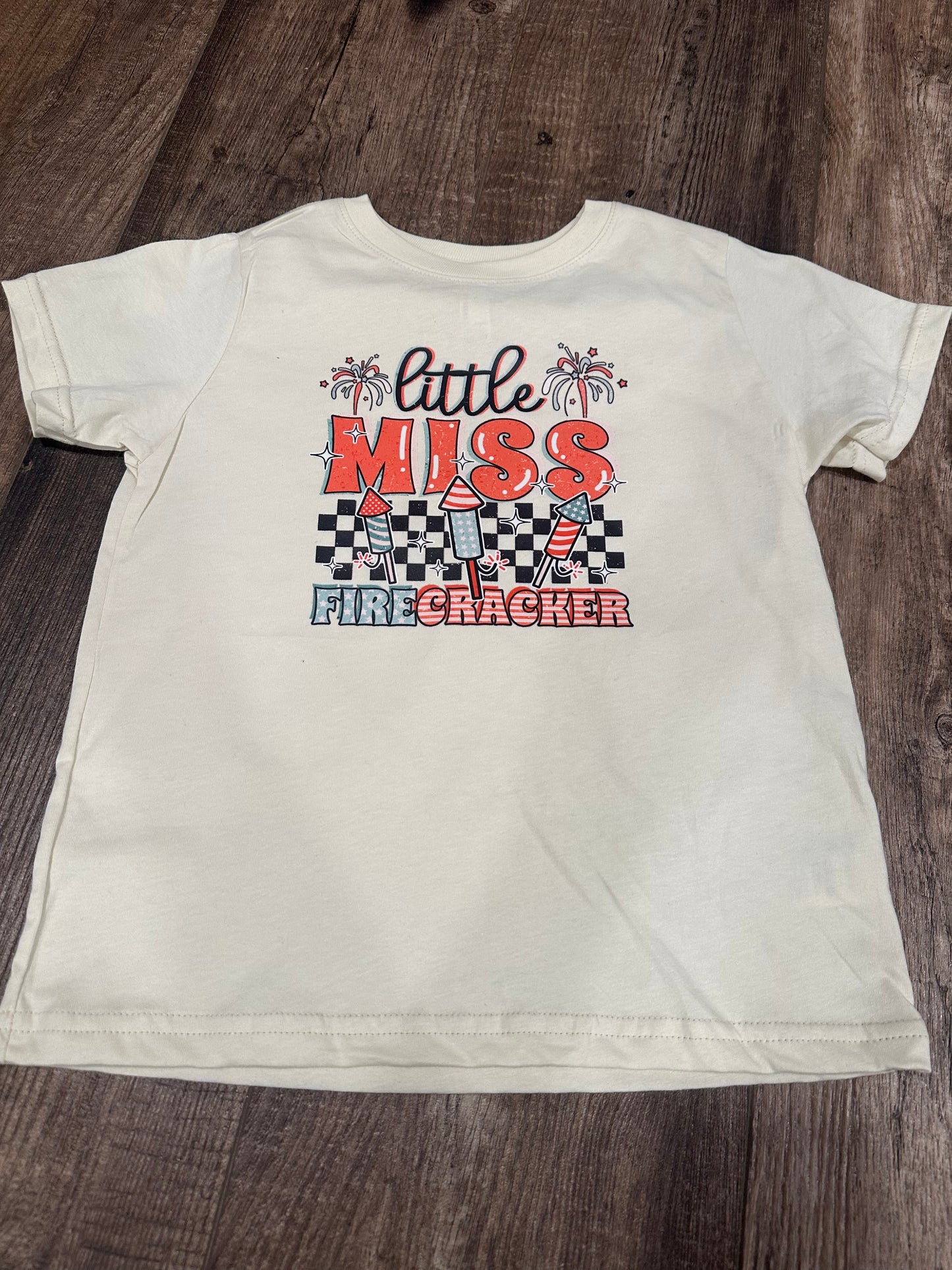 Little Miss Firecracker 5/6 tee