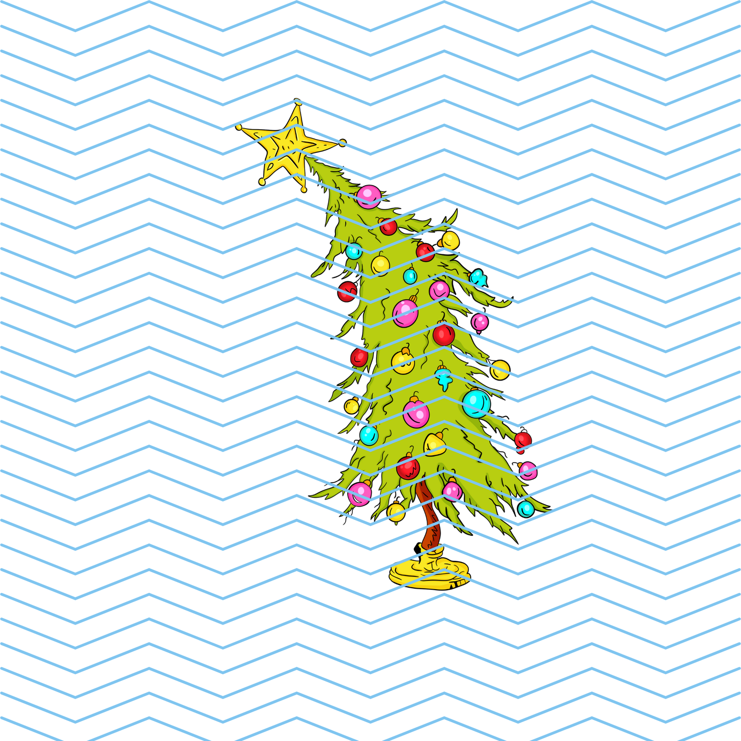 Christmas Tree DTF Print