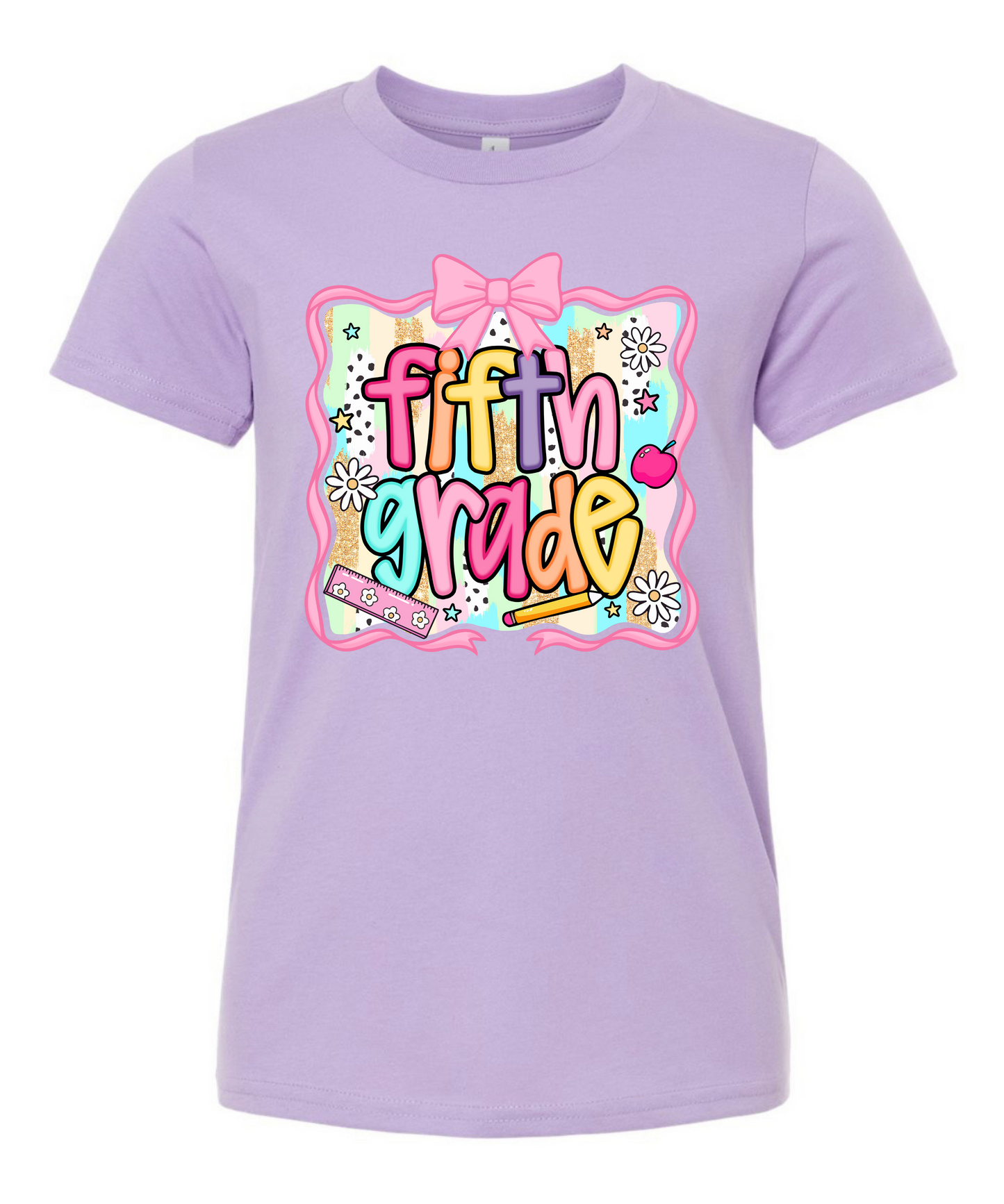 KG- 6th grade Purple Girly Tee