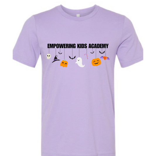 Halloween Garland Bella Canvas Purple Tee