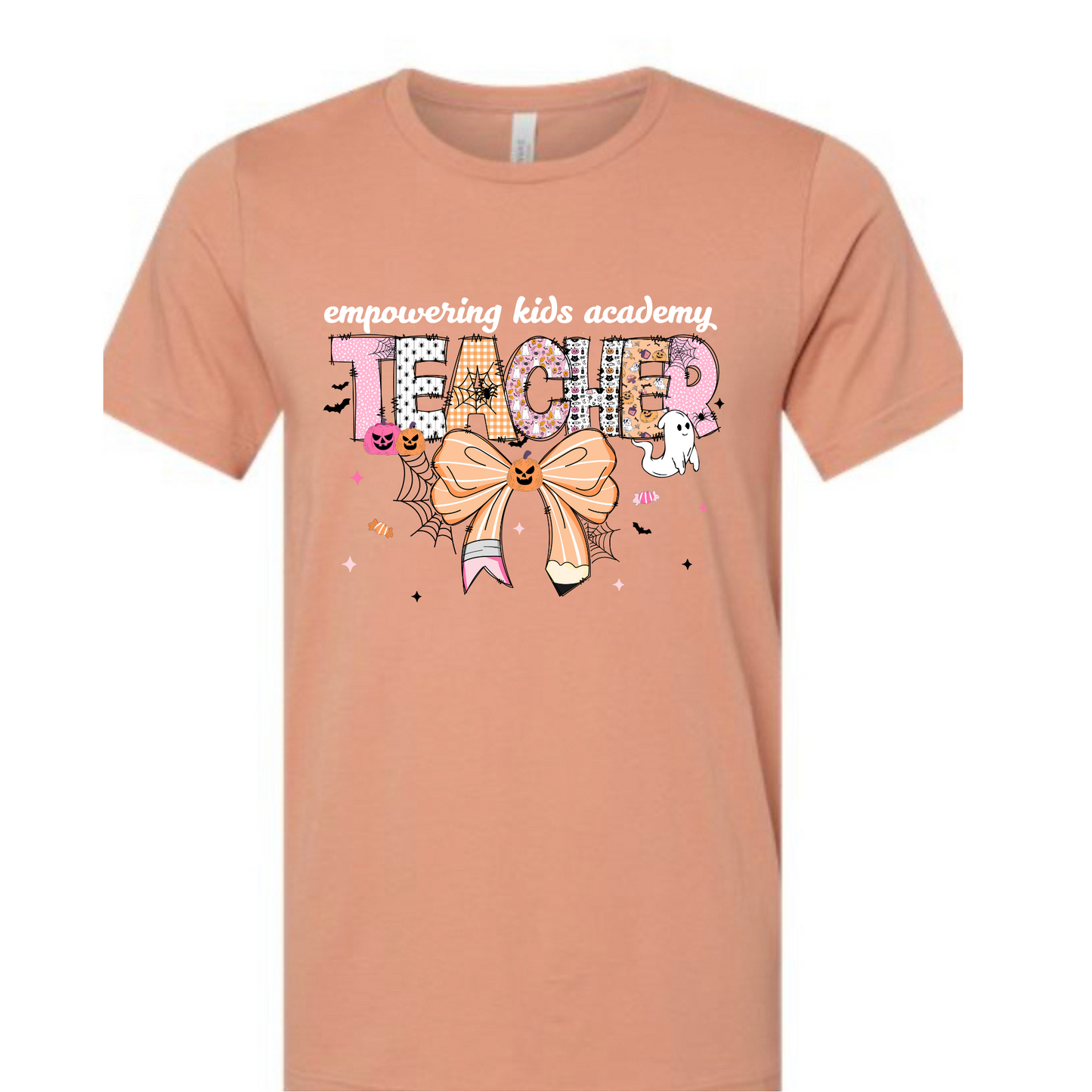 Teacher Bow Bella Canvas Tee