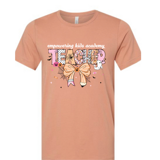 Teacher Bow Bella Canvas Tee