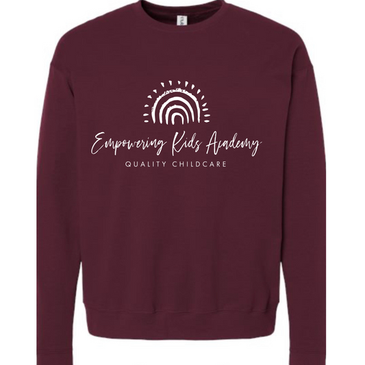 EKA logo Maroon Crewneck Sweatshirt
