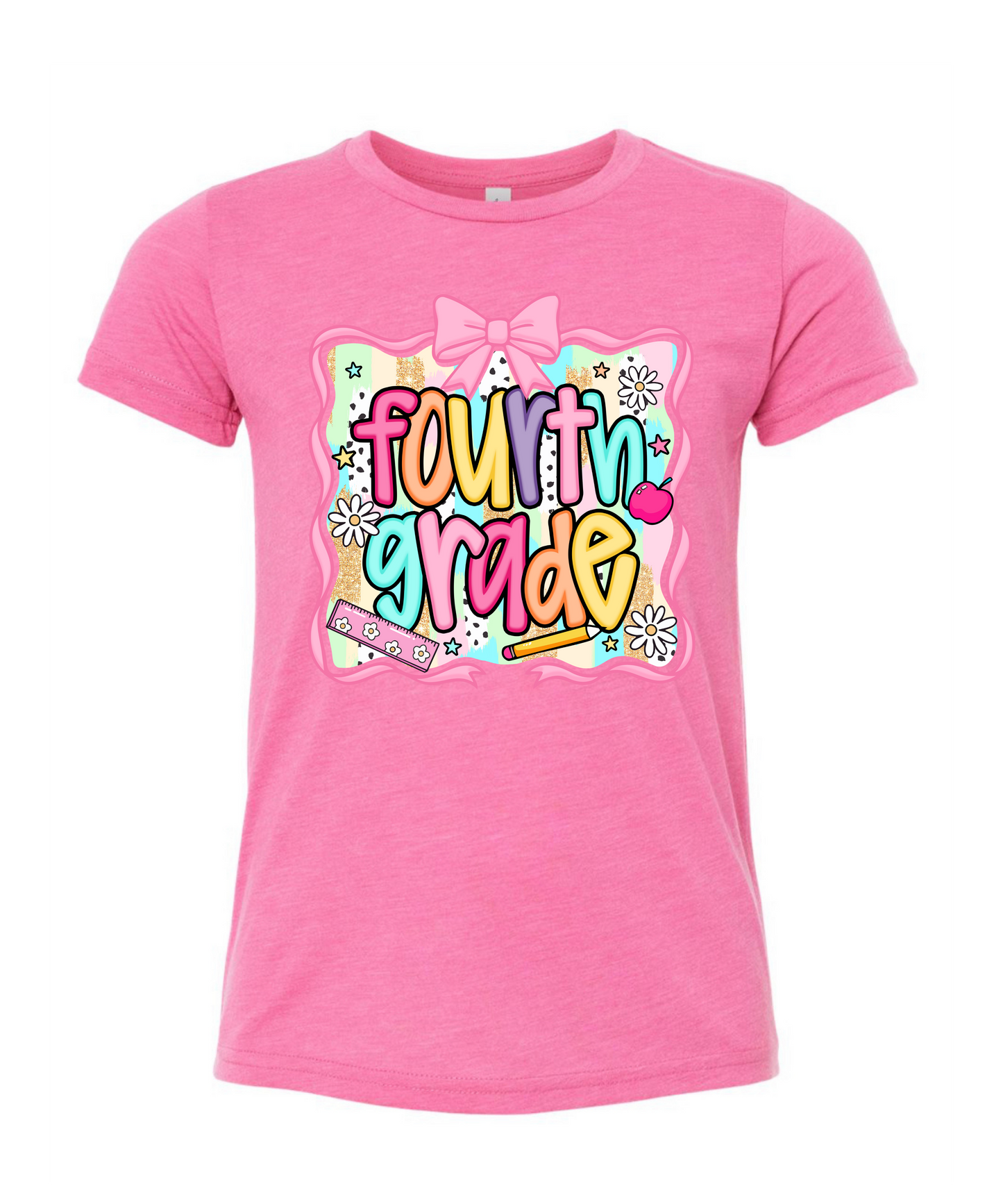 KG- 6th grade Pink Girly Tee