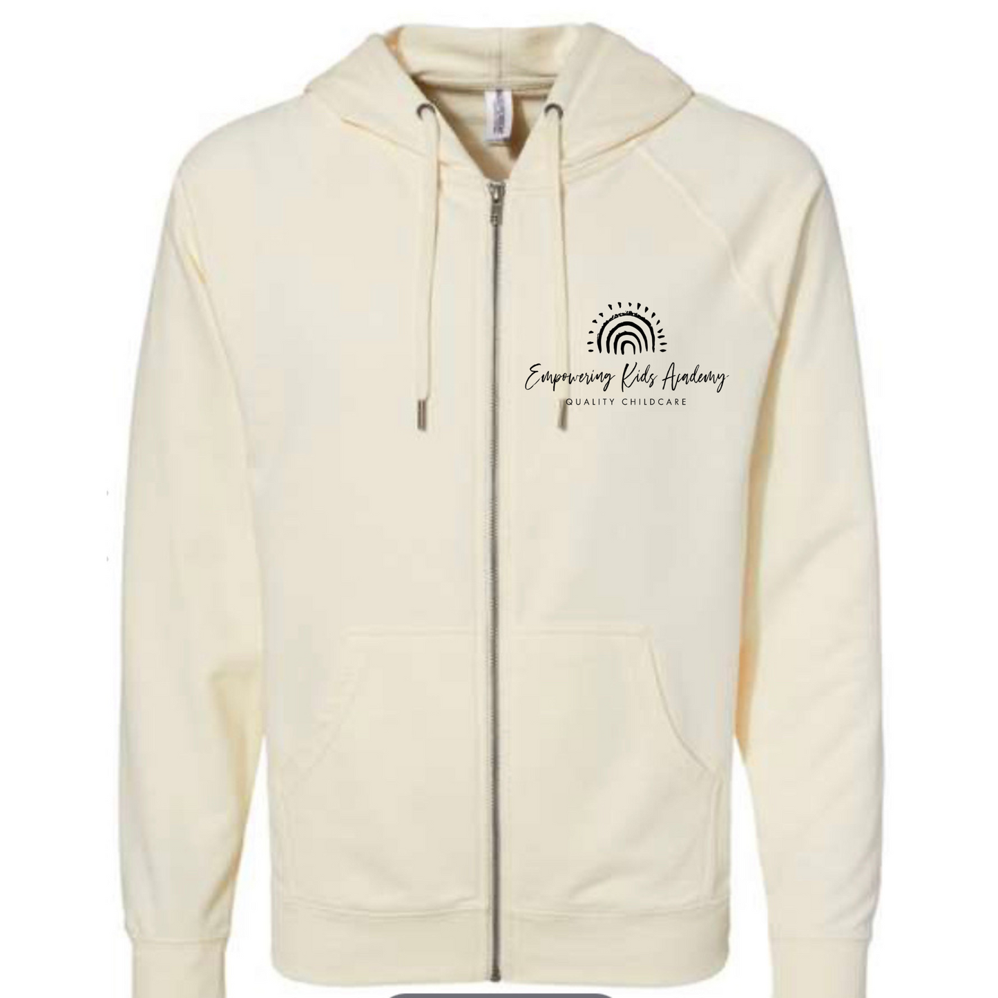 INDEPENDENT TRADING IVORY FULL ZIP HOODIE