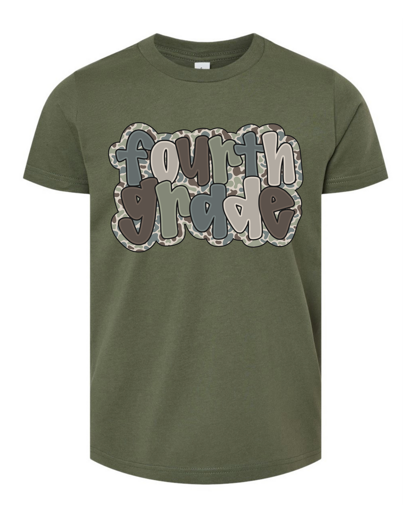 Prek-5th Grade Camo Green Tee