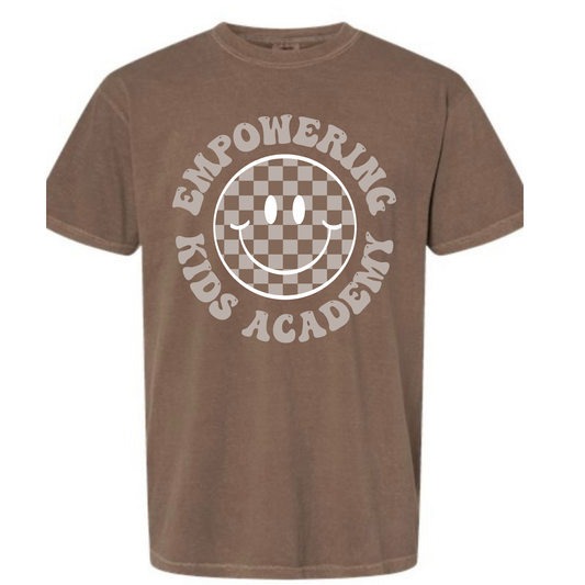 Smiley Face Comfort Color Espresso Tee
