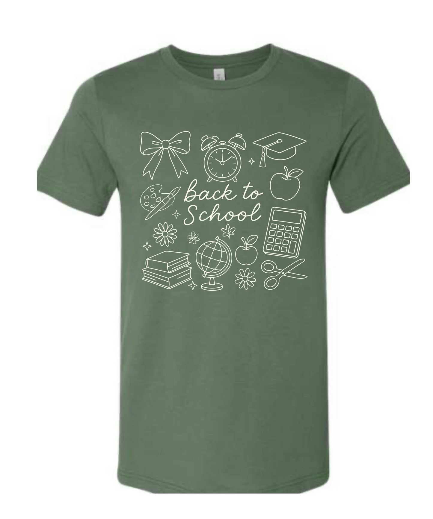 Back to school Pine Green Tee
