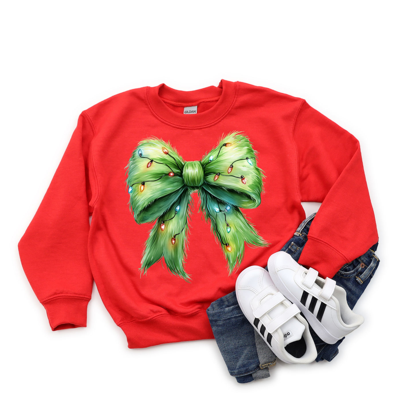 Grinch Bow Crewneck