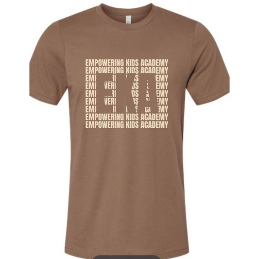 EKA block Bella Canvas Brown Tee