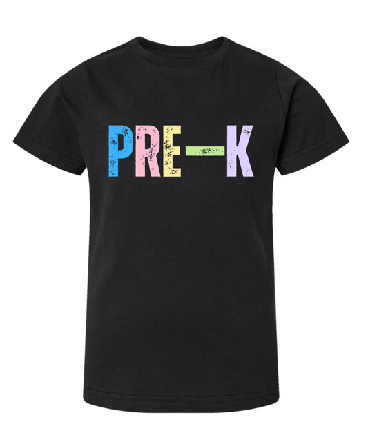 Prek-4th Grade Neon letters Tee